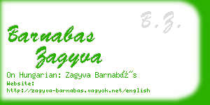 barnabas zagyva business card